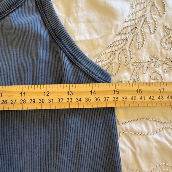 Baci Tank Top, Women's Size Large, Blue, Sleeveless - Picture 5 of 9